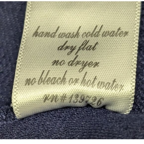 ✨ Alya Navy Blue Fit & Flare Dress with White Embroidery – Size S – EUC - Picture 4 of 4